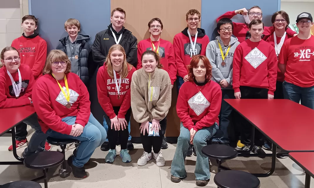 Front (L to R): Annabelle George, Madalyn Olsen, Maran Luckwaldt, Reagan Moritz, Elena Clay, Barak Bault, Dylan Smith; Back (L to R): Ronin Larson, Porter Langer, Charlie Willink, Nicky Carriveau, Michiah George, Brandon Lee, Nicholas Lawrenz, Colin Iverson (Missing from photo: Mia Voorhees and Grayson Paster). Submitted photo