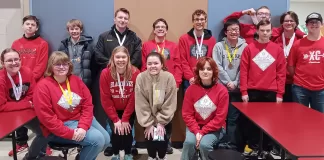 Front (L to R): Annabelle George, Madalyn Olsen, Maran Luckwaldt, Reagan Moritz, Elena Clay, Barak Bault, Dylan Smith; Back (L to R): Ronin Larson, Porter Langer, Charlie Willink, Nicky Carriveau, Michiah George, Brandon Lee, Nicholas Lawrenz, Colin Iverson (Missing from photo: Mia Voorhees and Grayson Paster). Submitted photo