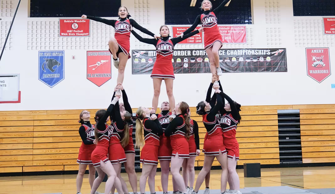 The B-W Cheerleaders at the Grand Finale event. Submitted photo