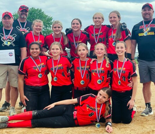 Hawks 12U Black Softball Team takes First Place