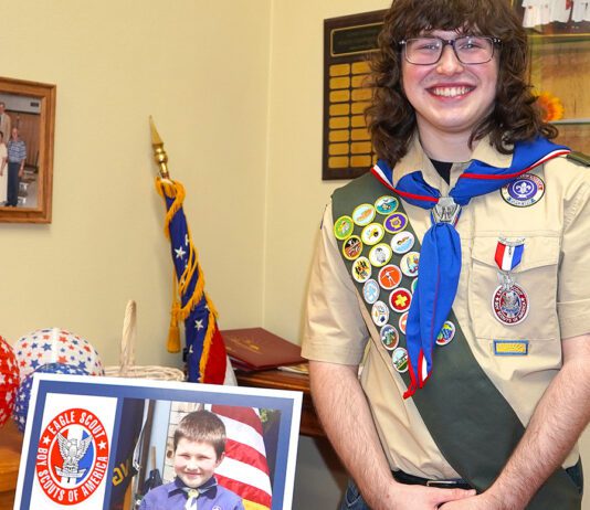 Boy Scout Troup 145 holds Eagle Scout Ceremony for Samual Miller